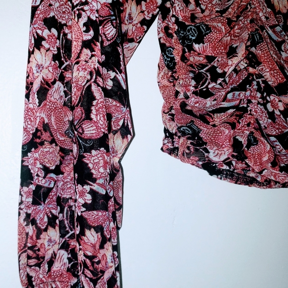 ALMOST FAMOUS L/S CROP TOP SZ L - Picture 6 of 10